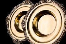 Load image into Gallery viewer, Magnificent Antique Georgian Solid Silver Gilt Dish/Salt Pair - Barnard 1814