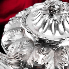 Load image into Gallery viewer, Antique Georgian Solid Silver Teapot 'Melon' Shape Acanthus Design - Barnard 1835