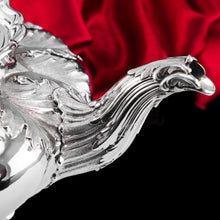 Load image into Gallery viewer, Antique Georgian Solid Silver Teapot 'Melon' Shape Acanthus Design - Barnard 1835