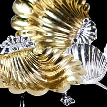 Load image into Gallery viewer, Antique Georgian Solid Silver Shell Salt/Butter Dishes Pair Rococo & Scalloped - London 1755