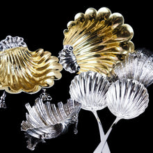 Load image into Gallery viewer, Antique Georgian Solid Silver Shell Salt/Butter Dishes Pair Rococo & Scalloped - London 1755