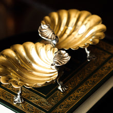 Load image into Gallery viewer, Antique Georgian Solid Silver Shell Salt/Butter Dishes Pair Rococo & Scalloped - London 1755