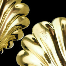Load image into Gallery viewer, Antique Georgian Solid Silver Shell Salt/Butter Dishes Pair Rococo & Scalloped - London 1755