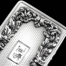 Load image into Gallery viewer, Majestic Antique Large & Heavy Solid Silver Snuff Box with Cast Acanthus Border - Edward Edwards London 1838