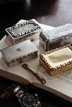 Load image into Gallery viewer, Majestic Antique Large & Heavy Solid Silver Snuff Box with Cast Acanthus Border - Edward Edwards London 1838