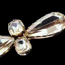 Load image into Gallery viewer, Antique Citrine Brooch 12K Gold Quatrefoil Style Design - 19th c.