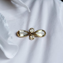 Load image into Gallery viewer, Antique Citrine Brooch 12K Gold Quatrefoil Style Design - 19th c.