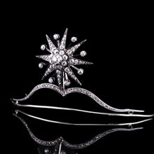 Load image into Gallery viewer, Spectacular Antique Victorian Diamond Tiara with Diamond Star - c.1890