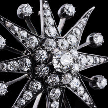 Load image into Gallery viewer, Spectacular Antique Victorian Diamond Tiara with Diamond Star - c.1890