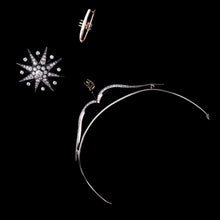 Load image into Gallery viewer, Spectacular Antique Victorian Diamond Tiara with Diamond Star - c.1890