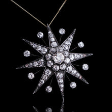 Load image into Gallery viewer, Spectacular Antique Victorian Diamond Tiara with Diamond Star - c.1890