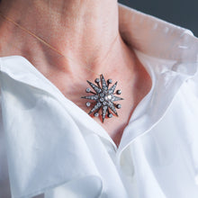 Load image into Gallery viewer, Spectacular Antique Victorian Diamond Tiara with Diamond Star - c.1890