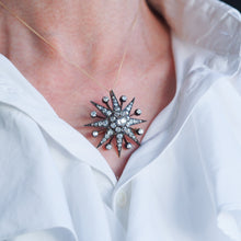 Load image into Gallery viewer, Spectacular Antique Victorian Diamond Tiara with Diamond Star - c.1890