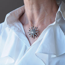 Load image into Gallery viewer, Spectacular Antique Victorian Diamond Tiara with Diamond Star - c.1890