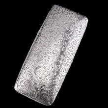 Load image into Gallery viewer, A Magnificent Victorian Solid Sterling Silver Cigar Cheroot Case - Nathaniel Mills 1842