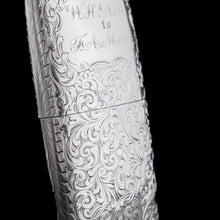 Load image into Gallery viewer, A Magnificent Victorian Solid Sterling Silver Cigar Cheroot Case - Nathaniel Mills 1842