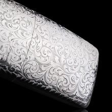 Load image into Gallery viewer, A Magnificent Victorian Solid Sterling Silver Cigar Cheroot Case - Nathaniel Mills 1842