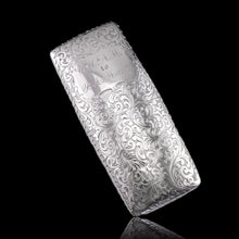 Load image into Gallery viewer, A Magnificent Victorian Solid Sterling Silver Cigar Cheroot Case - Nathaniel Mills 1842