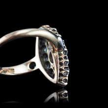 Load image into Gallery viewer, Antique Victorian Diamond Ring Navette Design Over 1ct Total - c.1890