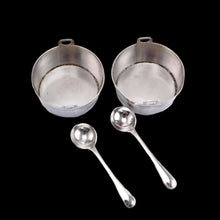 Load image into Gallery viewer, Antique Victorian Solid Silver Salt Cellar Novelty Pail/Basket Design - Wilson & Davis 1870