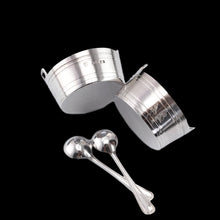 Load image into Gallery viewer, Antique Victorian Solid Silver Salt Cellar Novelty Pail/Basket Design - Wilson & Davis 1870