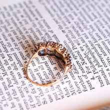 Load image into Gallery viewer, Antique Victorian Ring 5 Stone Opal & Diamond Cluster 18K Gold - c.1900