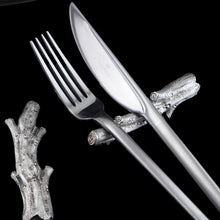 Load image into Gallery viewer, Antique Victorian Solid Silver Naturalistic Cutlery Rests/Holders - Edinburgh 19th c.