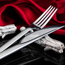 Load image into Gallery viewer, Antique Victorian Solid Silver Naturalistic Cutlery Rests/Holders - Edinburgh 19th c.