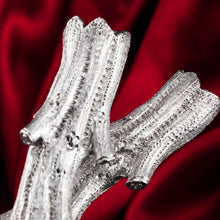 Load image into Gallery viewer, Antique Victorian Solid Silver Naturalistic Cutlery Rests/Holders - Edinburgh 19th c.