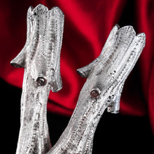 Load image into Gallery viewer, Antique Victorian Solid Silver Naturalistic Cutlery Rests/Holders - Edinburgh 19th c.