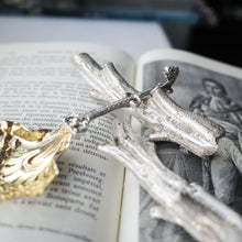 Load image into Gallery viewer, Antique Victorian Solid Silver Naturalistic Cutlery Rests/Holders - Edinburgh 19th c.