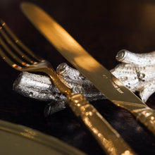 Load image into Gallery viewer, Antique Victorian Solid Silver Naturalistic Cutlery Rests/Holders - Edinburgh 19th c.