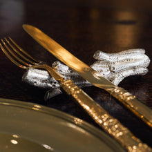 Load image into Gallery viewer, Antique Victorian Solid Silver Naturalistic Cutlery Rests/Holders - Edinburgh 19th c.