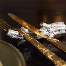 Load image into Gallery viewer, Antique Victorian Solid Silver Naturalistic Cutlery Rests/Holders - Edinburgh 19th c.