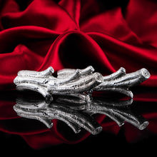 Load image into Gallery viewer, Antique Victorian Solid Silver Naturalistic Cutlery Rests/Holders - Edinburgh 19th c.