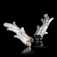 Load image into Gallery viewer, Antique Victorian Solid Silver Naturalistic Cutlery Rests/Holders - Edinburgh 19th c.