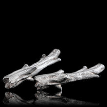 Load image into Gallery viewer, Antique Victorian Solid Silver Naturalistic Cutlery Rests/Holders - Edinburgh 19th c.