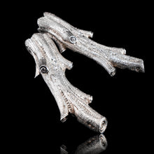 Load image into Gallery viewer, Antique Victorian Solid Silver Naturalistic Cutlery Rests/Holders - Edinburgh 19th c.