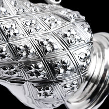 Load image into Gallery viewer, Antique Victorian Solid Silver Mug Abercorn/Pineapple Design - Martin Hall & Co 1868