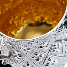 Load image into Gallery viewer, Antique Victorian Solid Silver Mug Abercorn/Pineapple Design - Martin Hall & Co 1868