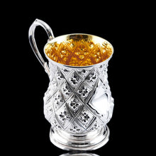 Load image into Gallery viewer, Antique Victorian Solid Silver Mug Abercorn/Pineapple Design - Martin Hall & Co 1868
