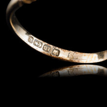 Load image into Gallery viewer, Antique Victorian Diamond and Pearl Triple Cluster Ring 18K Gold - c.1900