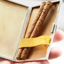 Load image into Gallery viewer, Sterling Silver Cigarette Case with Green Sunburst Enamel Guilloche - Walker & Hall 1937