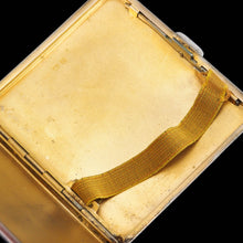 Load image into Gallery viewer, Sterling Silver Cigarette Case with Blue Sunburst Enamel Guilloche - A E Poston & Co Ltd 1937