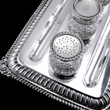 Load image into Gallery viewer, A Magnificent Large (1kg+) Antique Georgian Solid Silver Inkstand Regency Design - London 1813