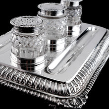 Load image into Gallery viewer, A Magnificent Large (1kg+) Antique Georgian Solid Silver Inkstand Regency Design - London 1813