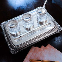 Load image into Gallery viewer, A Magnificent Large (1kg+) Antique Georgian Solid Silver Inkstand Regency Design - London 1813