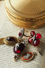 Load image into Gallery viewer, Antique Georgian Sepia Portrait Pendant Necklace 9K Gold c.1800