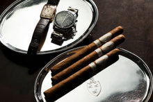 Load image into Gallery viewer, Antique Georgian Solid Sterling Silver Salver Pair in Neoclassical Design - London 1781