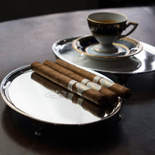 Load image into Gallery viewer, Antique Georgian Solid Sterling Silver Salver Pair in Neoclassical Design - London 1781